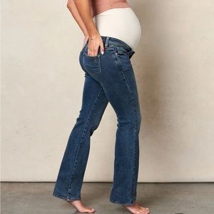 Blanqi Maternity Belly Support Flare Jeans